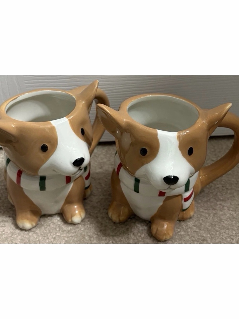 Target Wondershop Winter Christmas 2024 Corgi Dog Mug Cocoa Coffee 14.5 oz